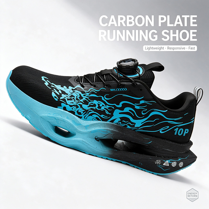 Carbon Plate Marathon Racing Shoes - Herren-Laufschuhe mit Carbonplatte, Marathon-Rennschuhe, atmungsaktiv, rutschfest,