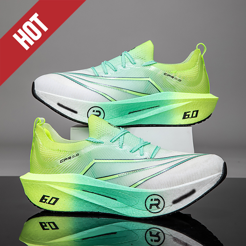 Breathable Mesh Athletic Shoes - Laufschuhe mit Carbonplatte und Luftpolster für
