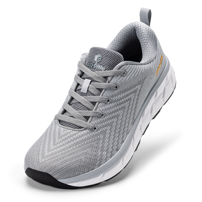 Breathable Mesh Athletic Shoes - FitVille Herren-Sneaker mit weitem Schnitt, leichte