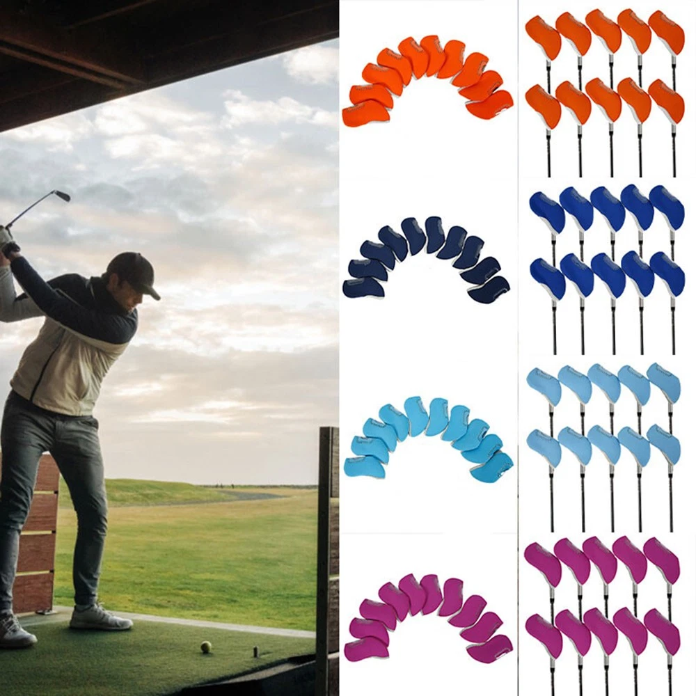 Heels - Durchsichtige, sichtbare Schlägerkopfhüllen, 10 Stück, Golf-Schlägerkopfhüllen,