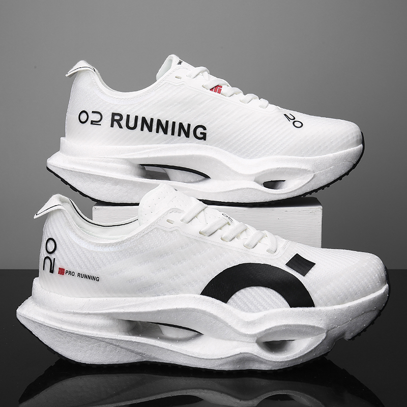 Breathable Mesh Athletic Shoes - Marathon Herren Sport-Laufschuhe mit Carbonplatte, Luftpolsterung,