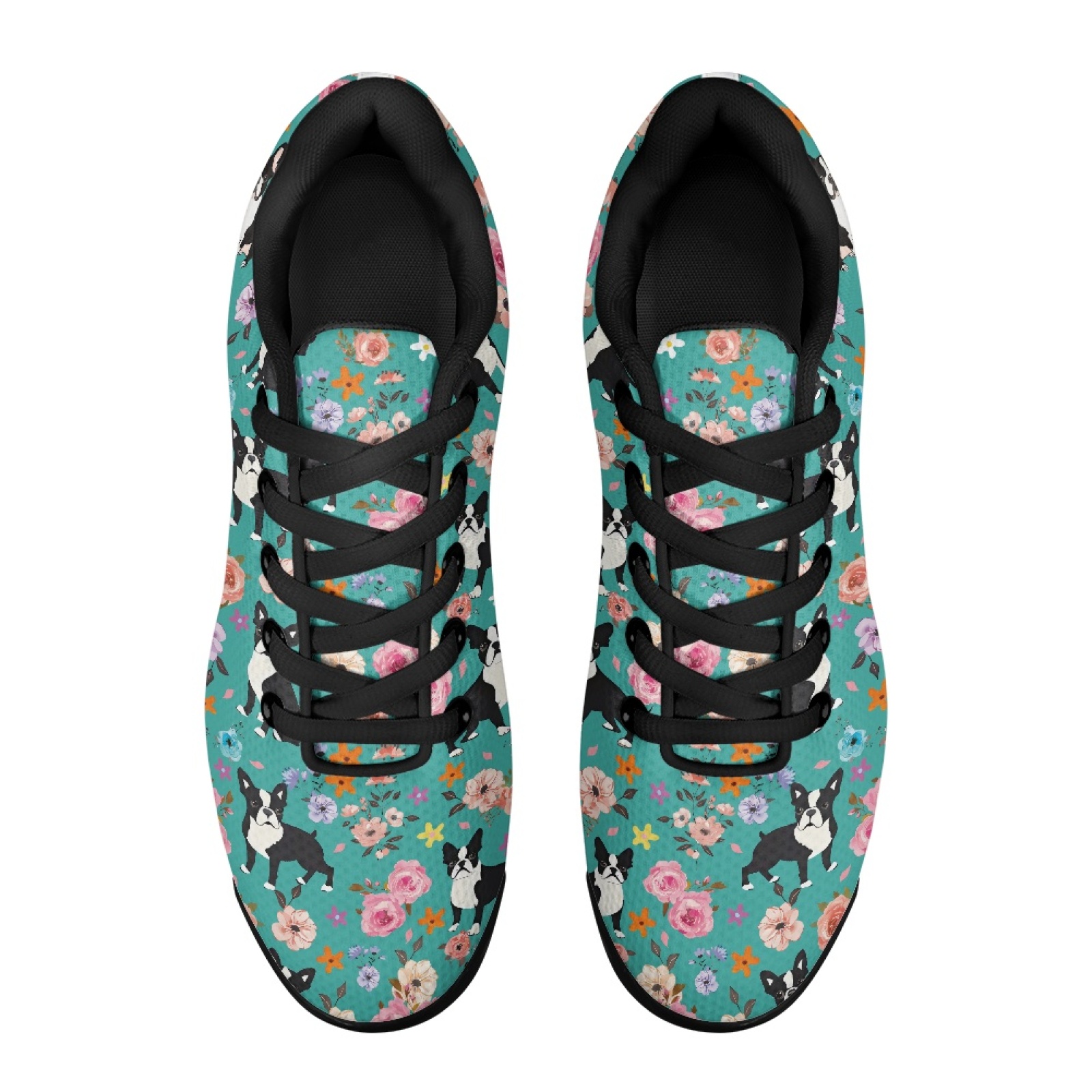 PENSTROLL Floral Boston Terrie – Knit Fabric Lace Up Sneakers Bewertung und Preis