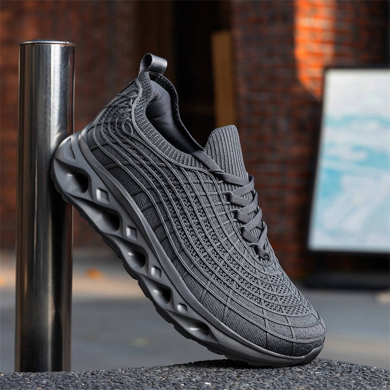 Herren Diabetiker-Schuhe mit b – Knit Fabric Lace Up Sneakers Bewertung und Preis